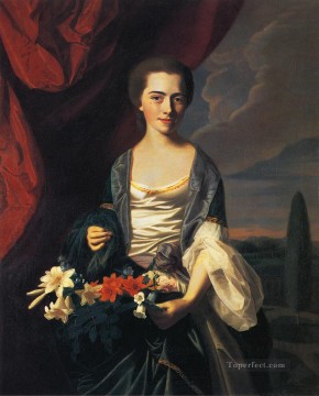  England Canvas - Mrs Woodbury Langdon Sarah Sherburne colonial New England Portraiture John Singleton Copley